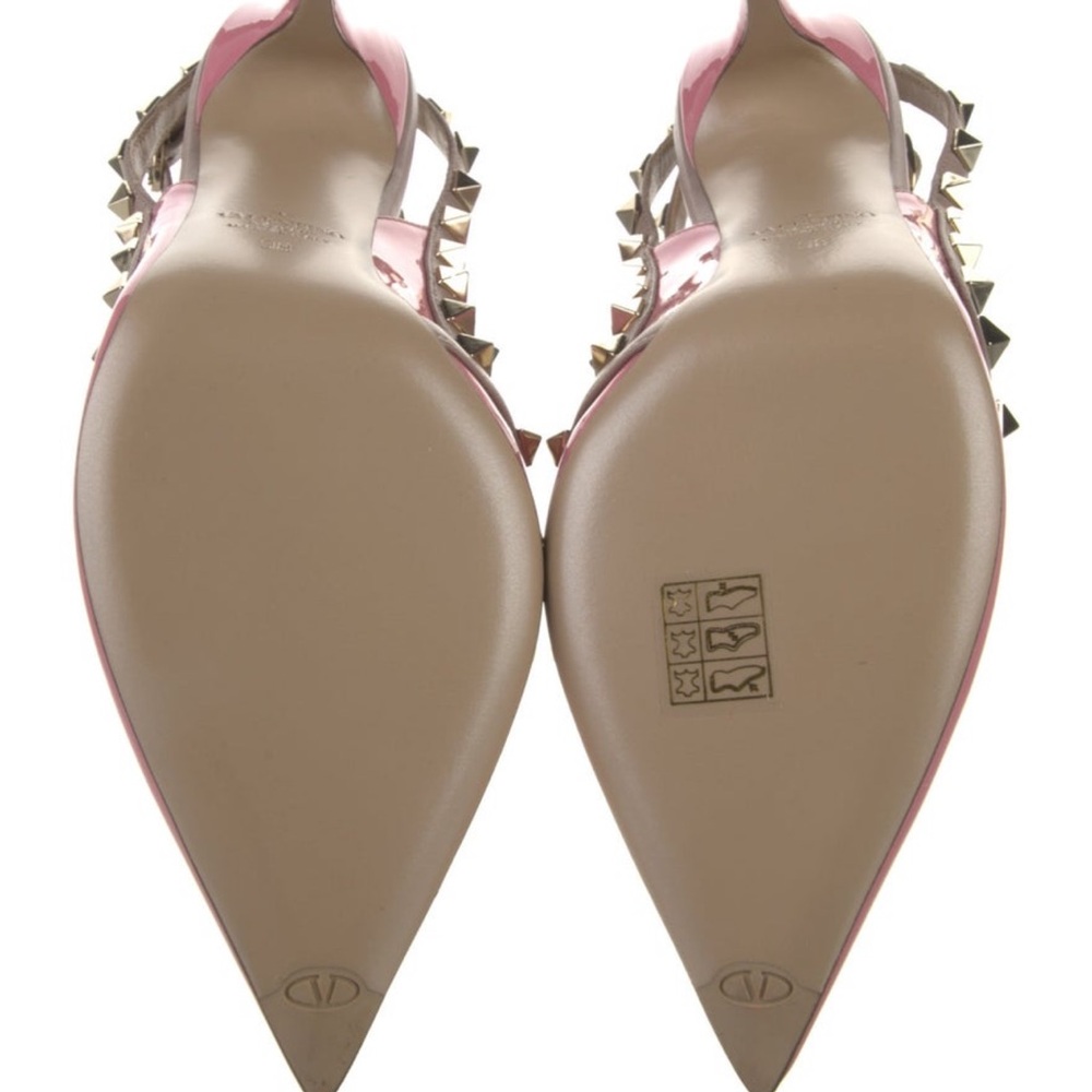 Valentino Pink and Tan Studded Heels, brand new! - Picture 5 of 7